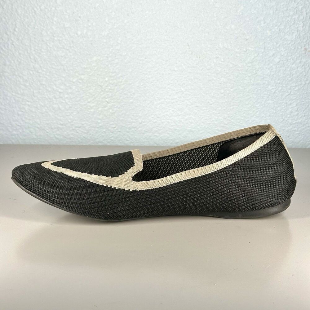 Birdies Women's Size 10 Black The Blackbird Flat Slip On Knit Loafer Shoes - Picture 7 of 12